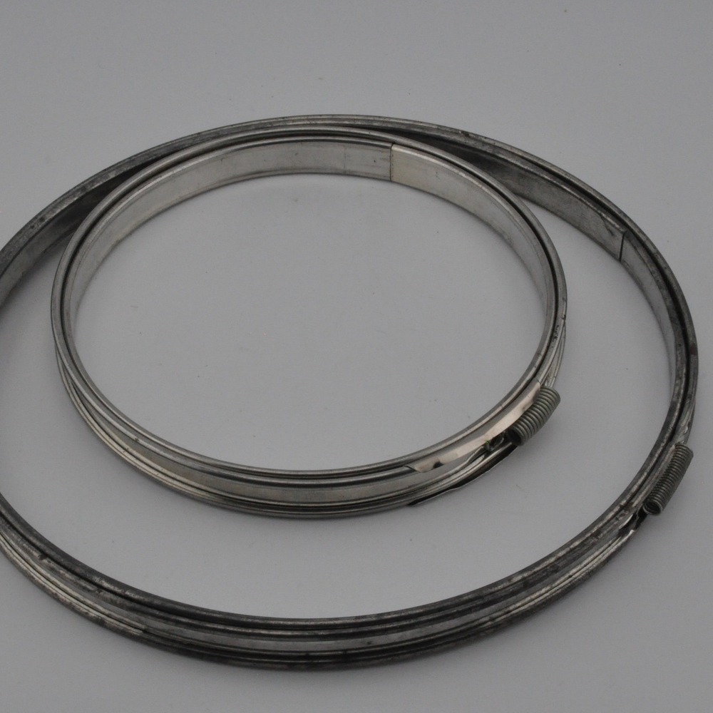 Unbranded Embroidery Hoop Set 5in 7in Silver Excellent Vintage Metal Round Lot 2